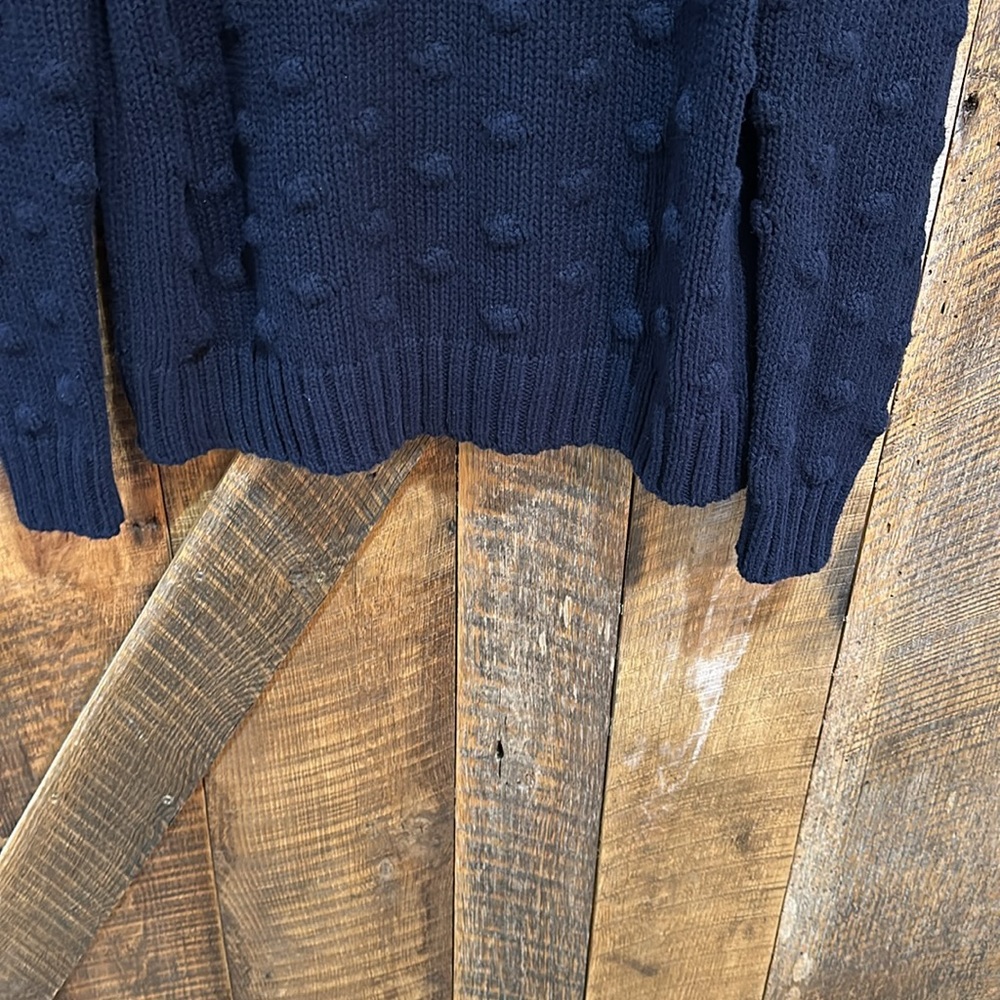 Vince Camuto cotton textured popcorn stitch sweater size medium - Picture 4 of 5